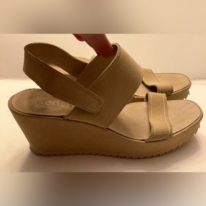 Pedro Garcia Wedge Sandals, Size 37.5, Good preowned condition